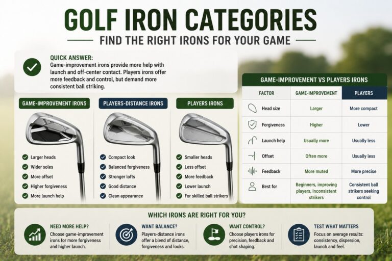 Game-Improvement vs Players Irons: Which Type Fits Your Golf?